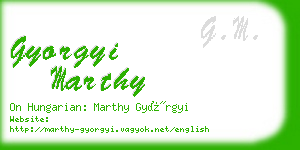 gyorgyi marthy business card